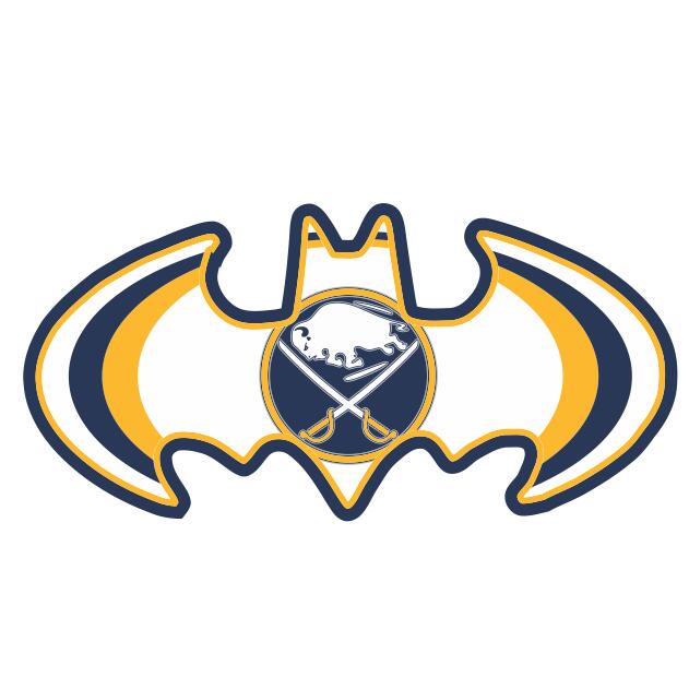 Buffalo Sabres Batman Logo DIY iron on transfer (heat transfer)